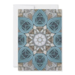 Steampunk Verdigris Window Mandala Personalized Announcements