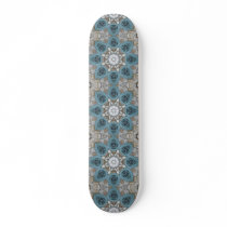 Steampunk Verdigris Window Mandala Skate Board