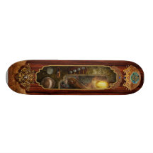 Steampunk - Victorian fuse box Skate Board Deck