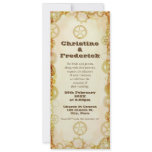 Steampunk Wedding,  4"x9.25" invitation
