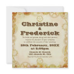 Steampunk Wedding,  5.25"x5.25" invitation