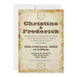 Steampunk Wedding,  5"x7" invitation