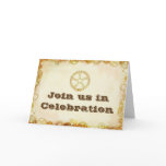Steampunk Wedding, invitation card.