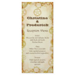 Steampunk Wedding, menu and program rack cards