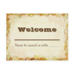 Steampunk Wedding, place card postcard
