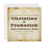 Steampunk Wedding, save the date announcement invitations