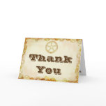 Steampunk Wedding, thank you card