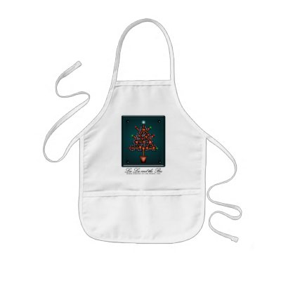 Steampunk Xmas, kids apron by kasei_lee