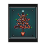 Steampunk Xmas, postcard