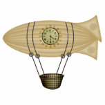 steampunk zeppelin airship photo sculptures