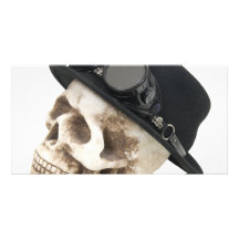 SteamPunkSkull073109 Customized Photo Card