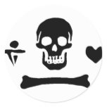 Stede Bonnet authentic pirate flag stickers