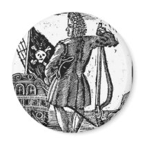 Stede Bonnet Pirate Portrait Magnet