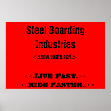 Steel Boarding Poster