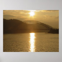 Steel City Sunset Poster