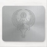 Steel Egyptian Winged Scarab Mouse Pad