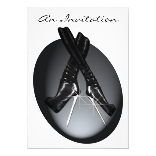 Steel Heels - Boot Fetish Personalised Invite