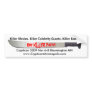 steel_machete, Killer Movies. Killer Celebrity ... Bumper Stickers