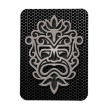 Steel Mesh Aztec Mask Flexible Magnets