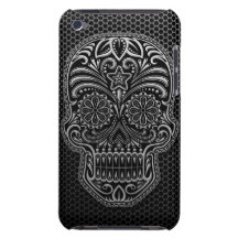 Steel Mesh Sugar Skull Barely There iPod Cover