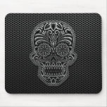 Steel Mesh Sugar Skull Mouse Pads