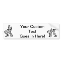 Steel Pan Player outline Bumper Stickers