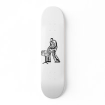 Steel Pan Player outline Skate Decks