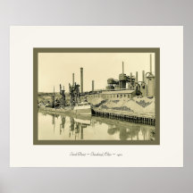 Steel Plant~Cleveland, Ohio~1901~ Vintage Photo Posters