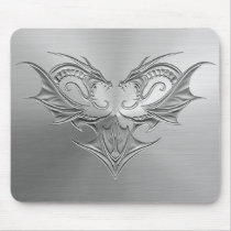 Steel Twin Dragons Mouse Pads