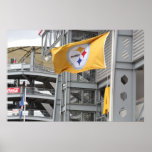 steelers flag poster