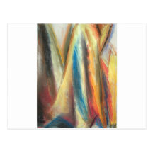 Steep Mountain Pass ( abstract landscape) Postcards
