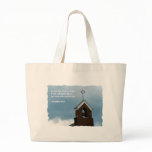 Steeple Cross Psalms Bible Verse Beach Tote Bag