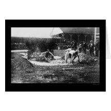 Steeplechase Track Race 1912 Greeting Cards