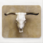 steer skull mouse pad