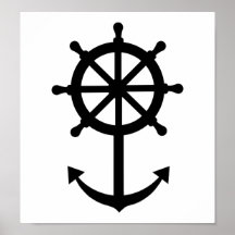 Steering wheel anchor posters