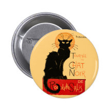 Steinlen Black Cat Buttons