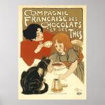 Steinlen - Cats: Compagnie Francaise des Chocolats posters