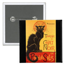Steinlen: Chat Noir Button