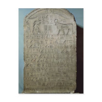 Stela commemorating the burial of the Apis Post Card