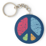 Stencil Peace keychains