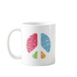 Stencil Peace mugs