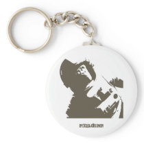Stencil Space Ape Key Chain