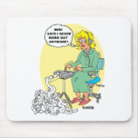 Stenographer Cartoon mousepads