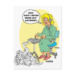Stenographer Cartoon postcards