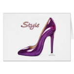 Step in Style Shoe Fashion Thank You Note Card