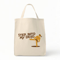 step into my dojo katate fighting design canvas bag