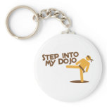 step into my dojo katate fighting design keychains