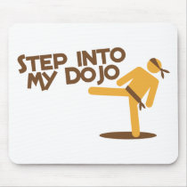 step into my dojo katate fighting design mouse pad