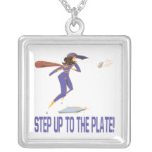 Step Up To The Plate Personalized Necklace