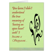Stepchild greeting card